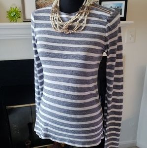 J. Crew Long Sleeve Striped Tee